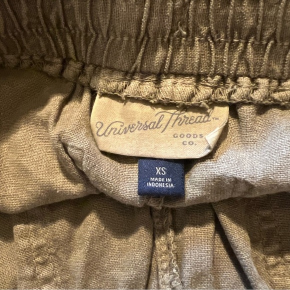Universal Thread Olive Green linen blend Shorts Women Size XS - Picture 7 of 7